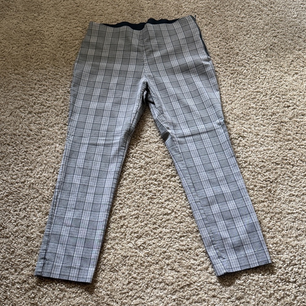 a new day Women's Gray Plaid Pants